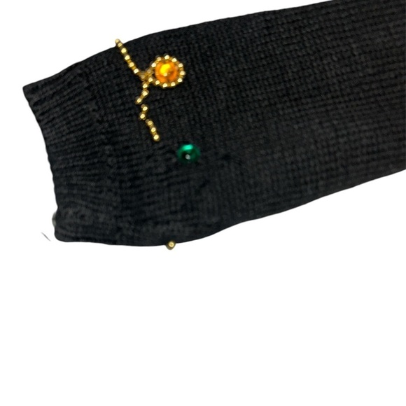 Vintage 1990's Beaded Black Sweater from Joule Energy - Size Medium - Picture 4 of 6